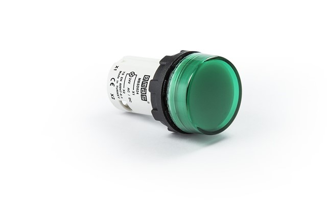 MB Series Plastic with LED 24V AC/DC Green 22 mm Pilot